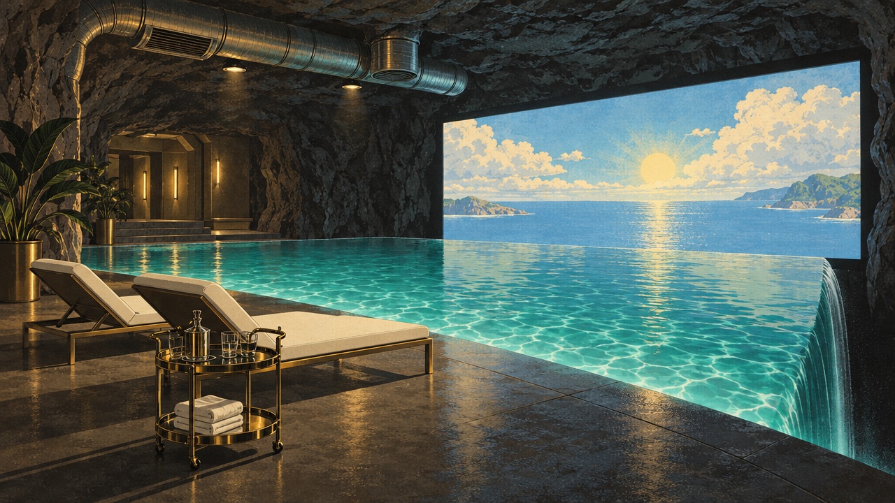 The infinity pool, underground